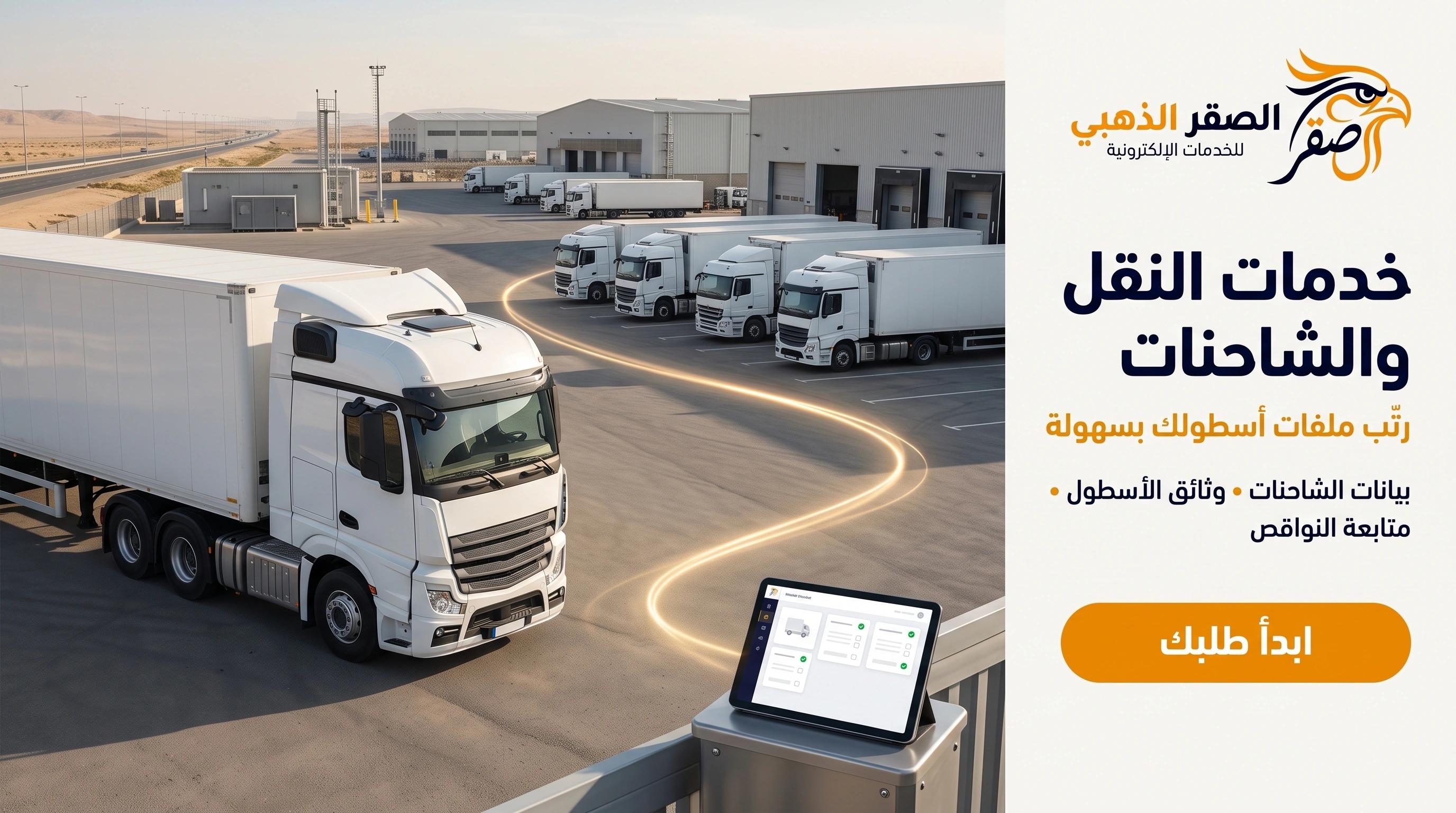 خدمات النقل والشاحنات